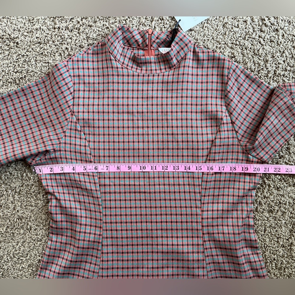 NWT~1960’s Inspired Mod Checked Mini Shift Dress, Mock neck, Women’s XL - Picture 5 of 10